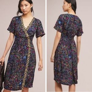 ANTHROPOLOGIE x MAEVE Floral & Leopard Dress